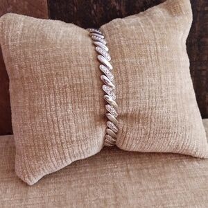 925 Silver Rhinestone Bracelet